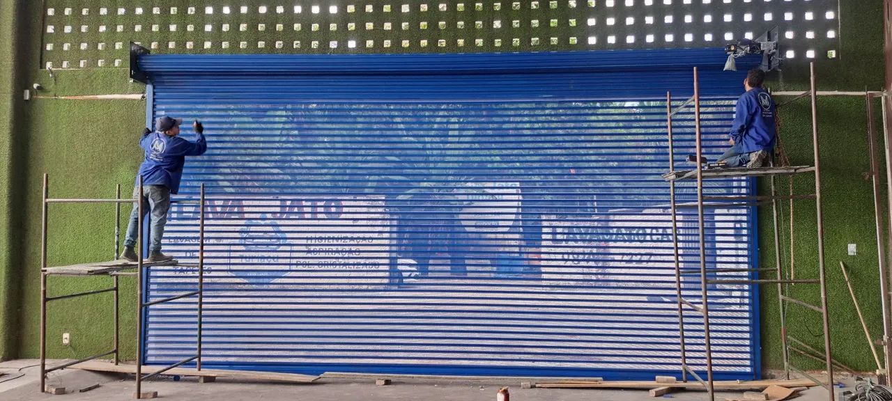 Manutenção de motor de porta de rolo automática  - Foto 2