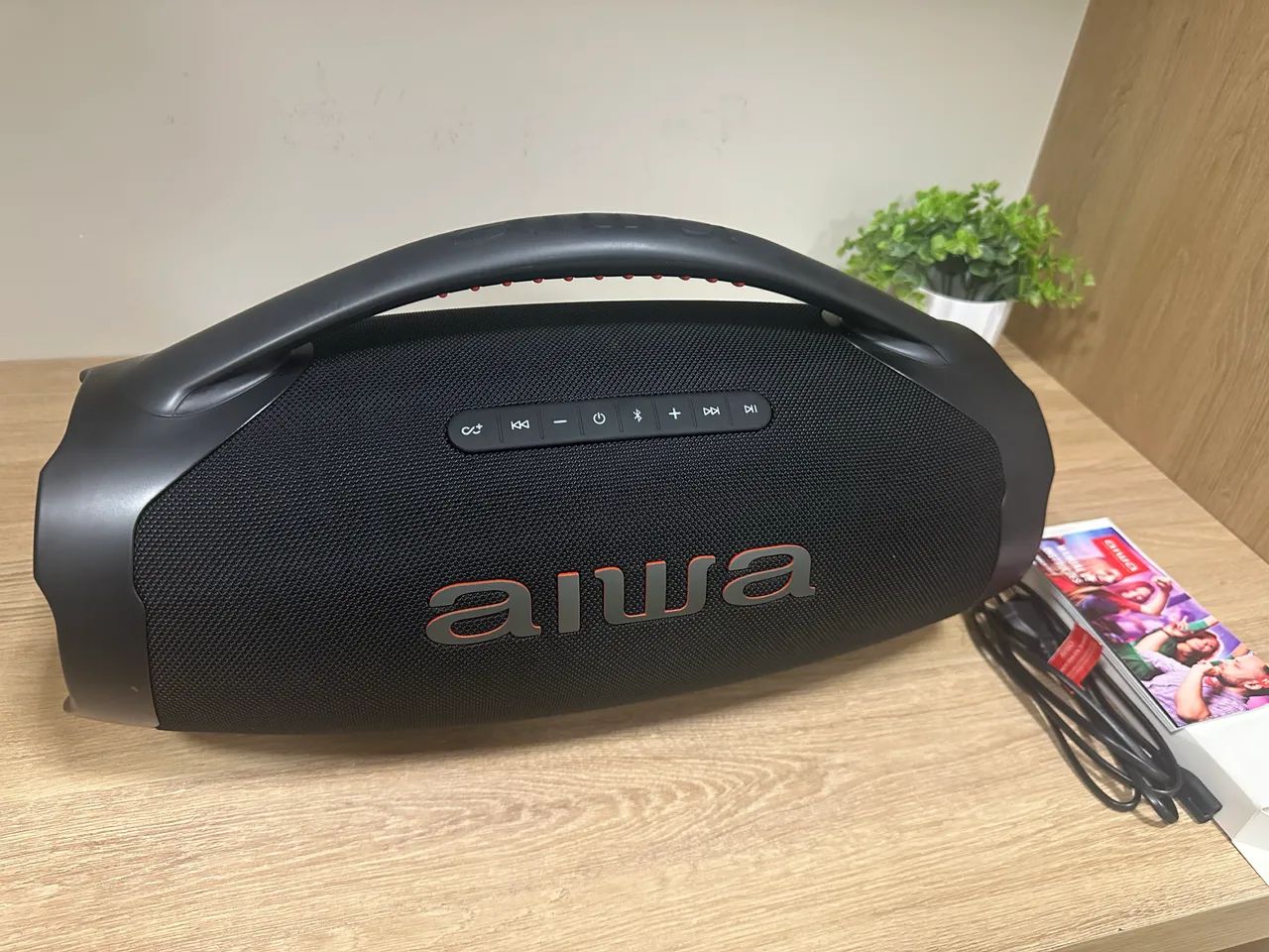 CAIXA DE SOM BOOMBOX AIWA PLUS - NOVA, SEM USO!  - Foto 5