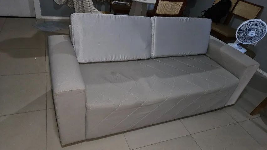 Sofá 3 lugares cinza