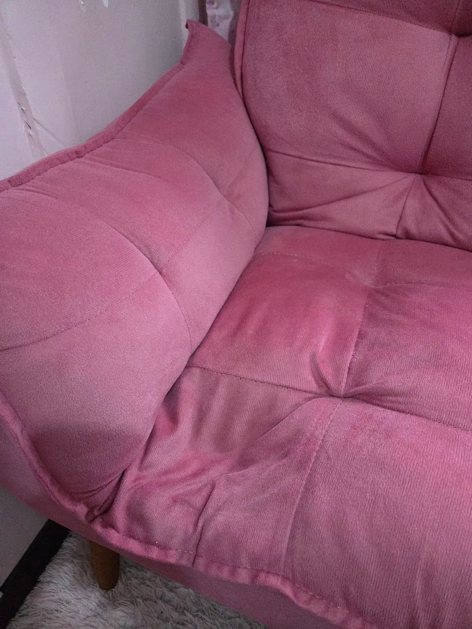 Poltrona Deluxe Suede Rosa - Foto 4