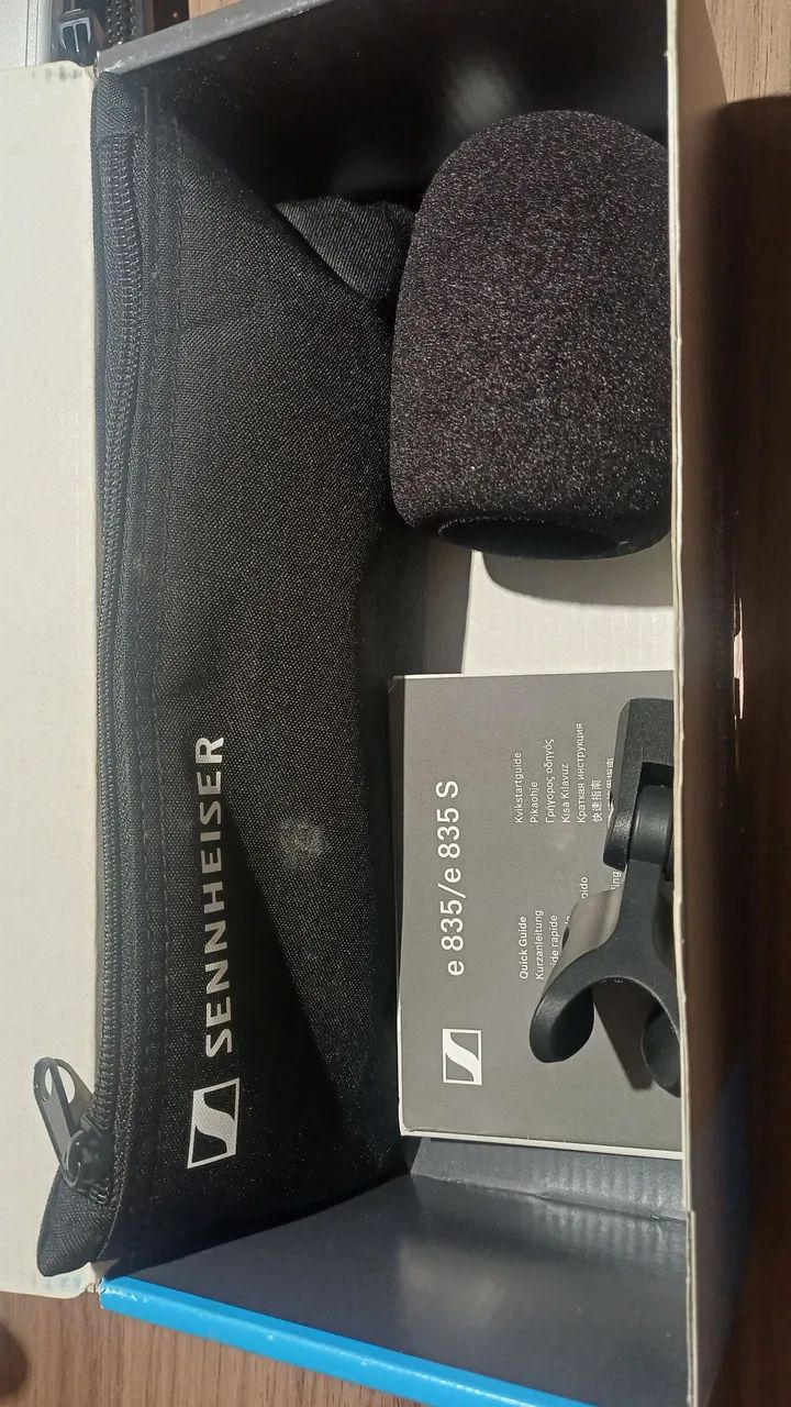 Microfone Sennheiser E 835 novíssimo!