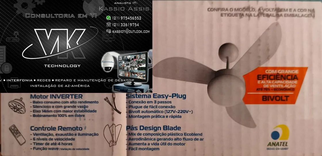 TECNICO ELETRICISTA VENTILADOR DE TETO