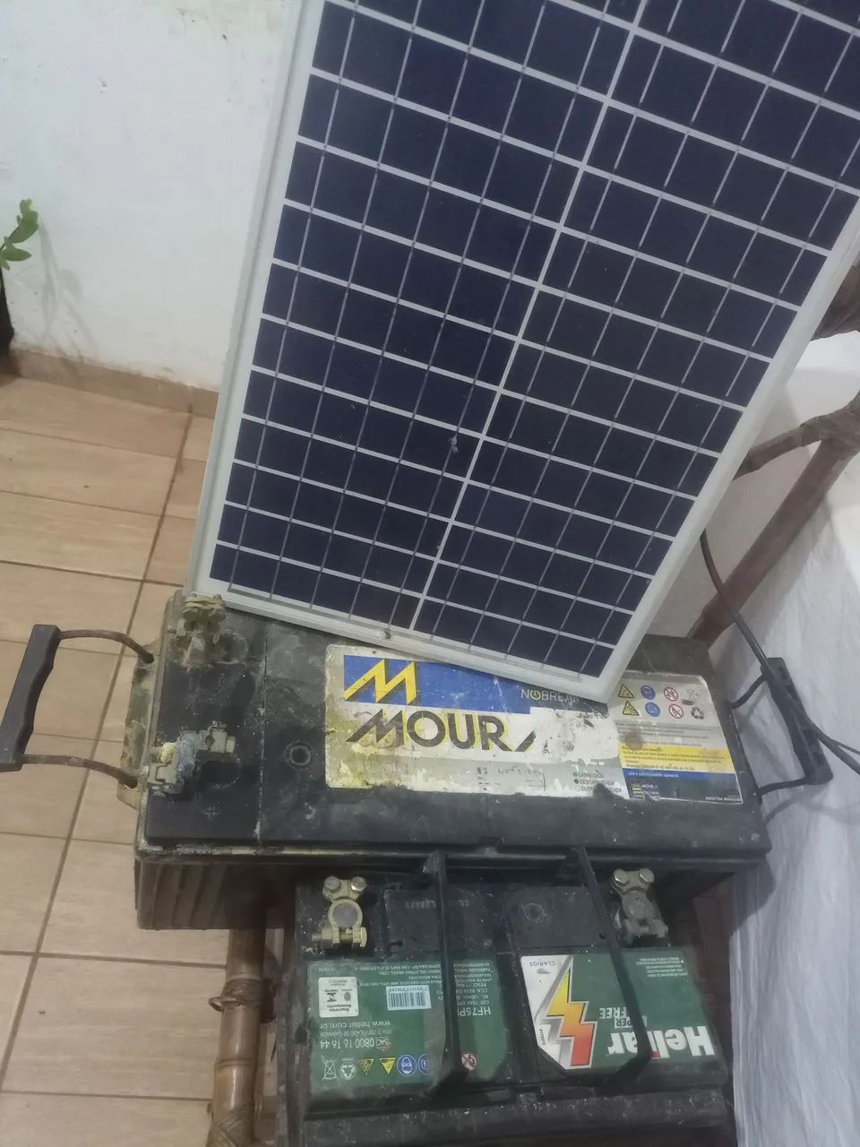 Bateria + placa solar  - Foto 4