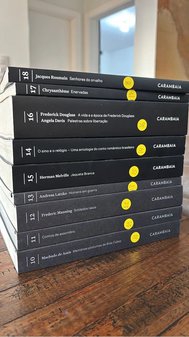 Coleção Acervo, editora Carambaia, do 01 ao 18