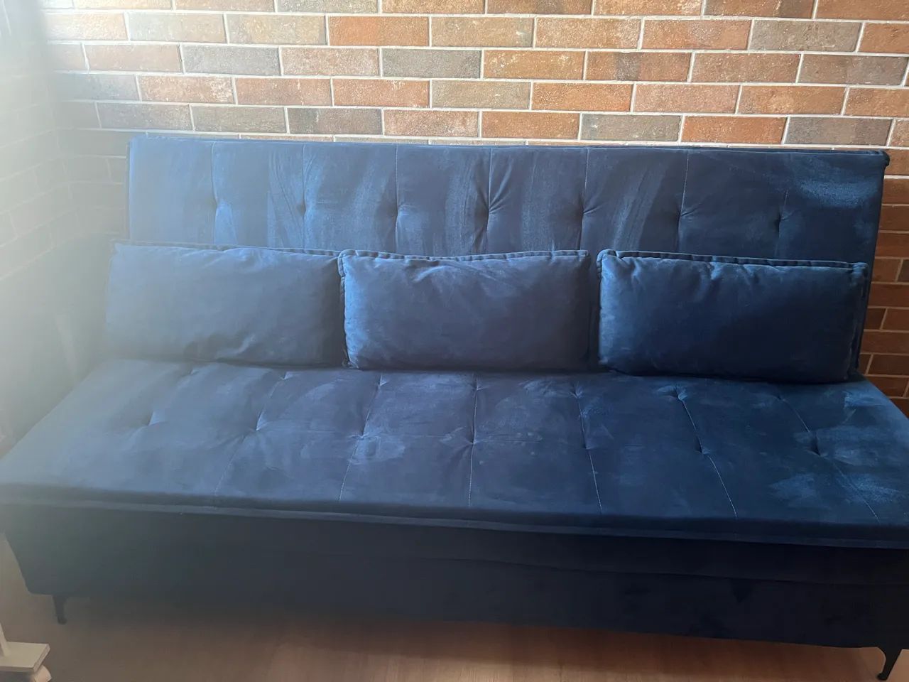 Sofá Cama Ortobom 3 L Veludo 444757599197614081