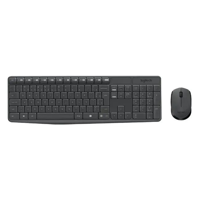 Combo Teclado e Mouse sem fio Logitech MK235 com Conexão USB, Pilhas Inclusas e Layout ABN - Foto 2