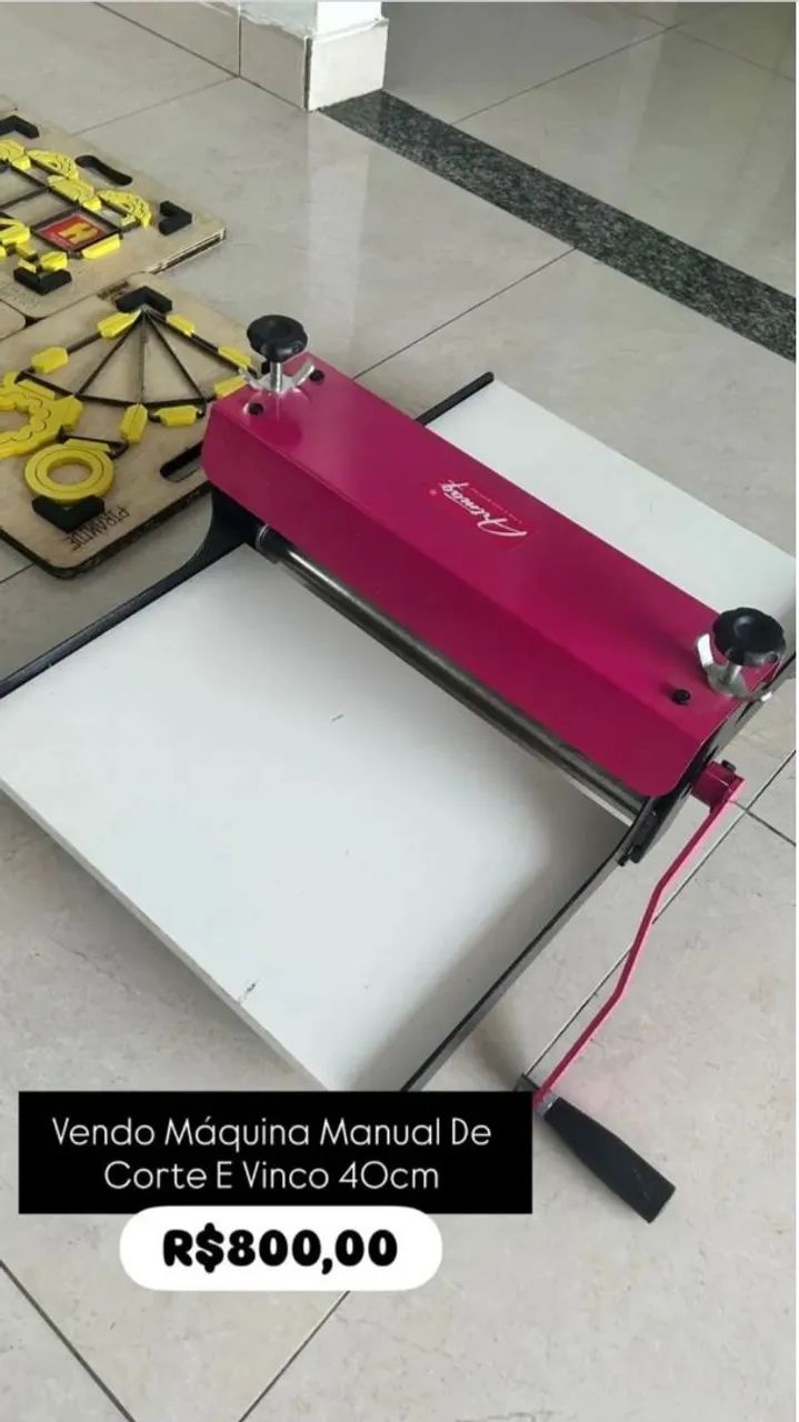 Maquina corte e vinco 40cm + 5 facas