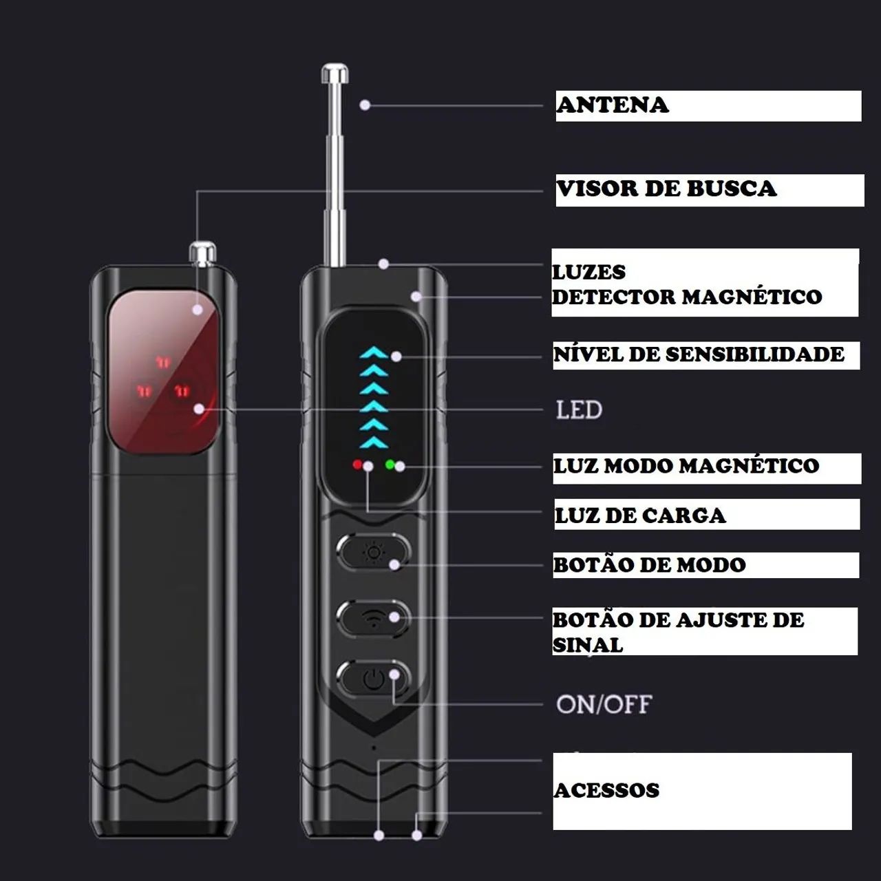Detector de câmera espiã, de GPS e rastreadores - Foto 5