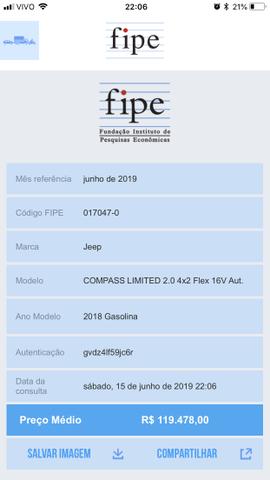Jeep compass limited 2018 automática. léo careta veículos - Foto 19