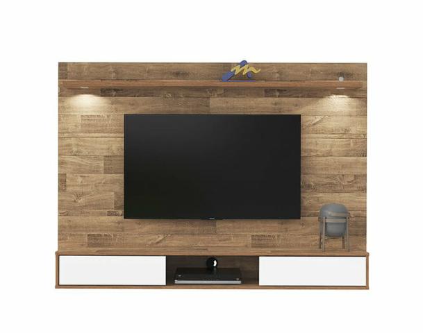 Painel para tv ate 65 Platinum cor Rustico - Foto 4