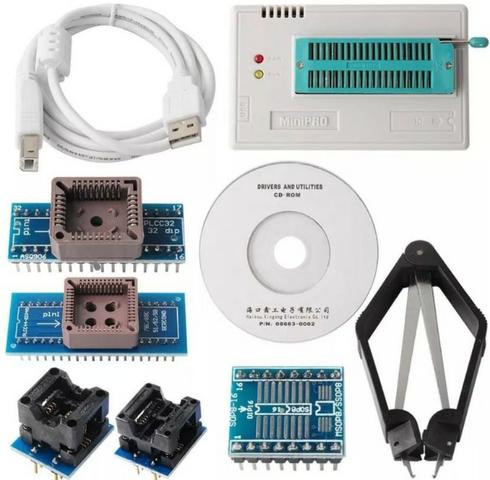 COD-AM297 Gravador Eprom Tl866cs Minipro Soic8 Pic Bios Flash Tl866 Arduino