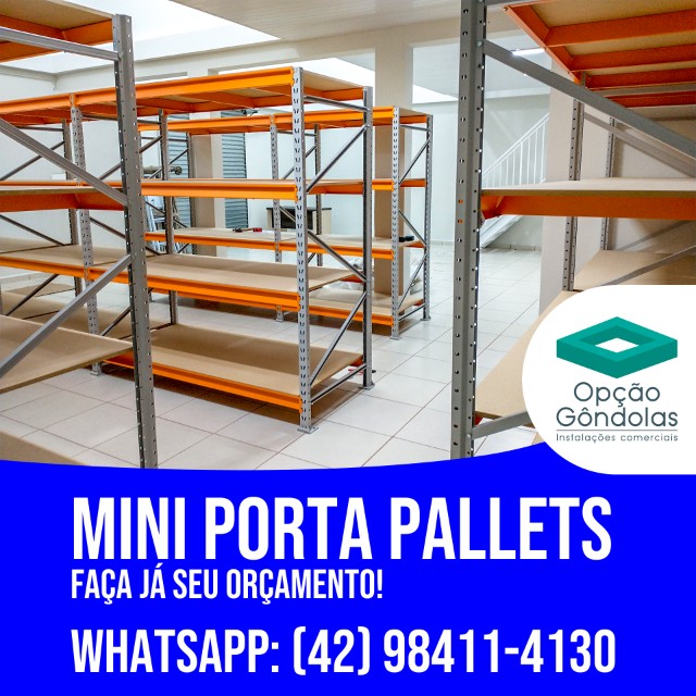 Mini Porta Pallets | Estruturas para Grande Estoque - Foto 3