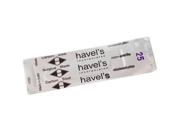 Lâminas 25 Havel's Aço Carbono (20 Unidades) Importada - Foto 4