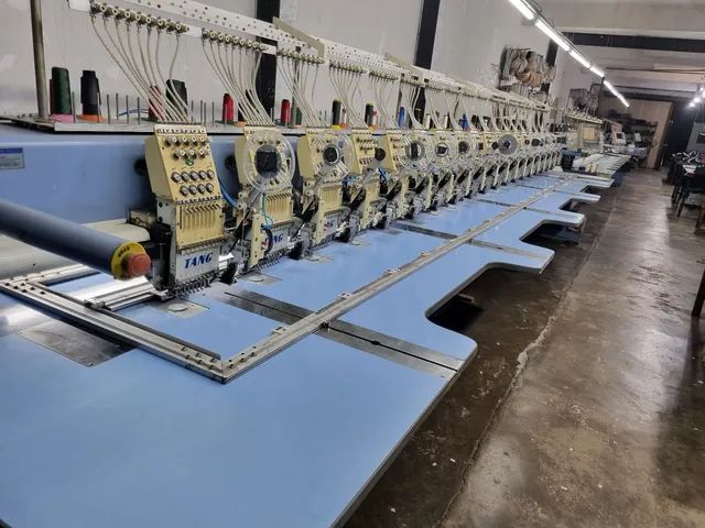 Maquina de bordado industrial tang 18 cabeças 
