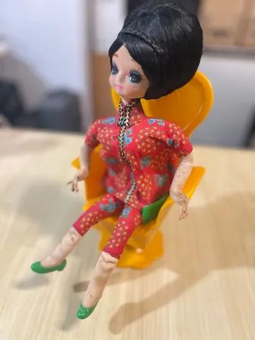 Boneca Japonesa Antiga Anos 60