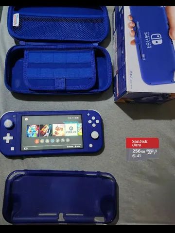 Nintendo switch lite + acessórios e jogo