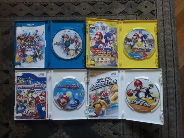 Lote de Jogos Nintendo Wii e Wii U Original - Videogames - Água