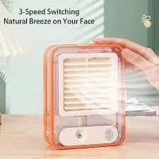 Mini Climatizador Umidificador Mesa Ar Ventilador Portátil Usb
