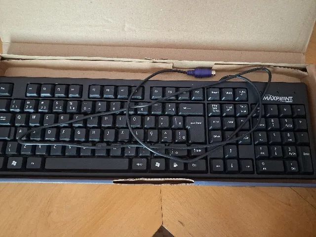 Teclado Ps2 Corp Abnt2 Cabo - Nunca Usado - Foto 2