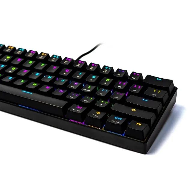 Teclado Mecânico 60% CK61 Essential Preto Switch Vermelho RGB Motospeed - Foto 3
