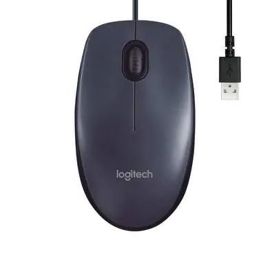 Mouse Logitech com fio USB M90 Preto - Foto 2