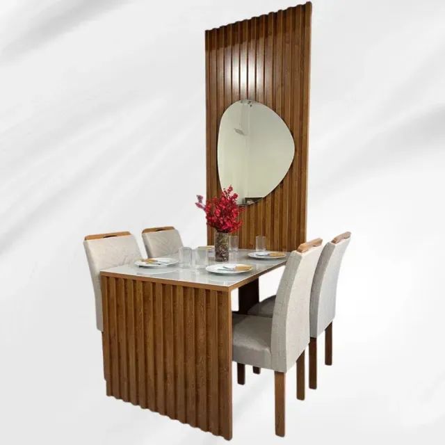 Mesa de Jantar Cancun  1,20m c/ Espelho  -  Pague somente na entrega! - Foto 4