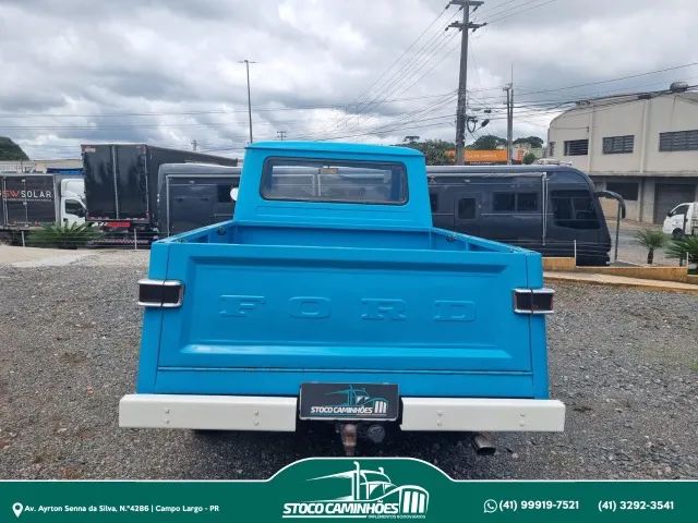 Ford F75, ano 1974, cambio manual, 6 cilindros, placa preta de colecionador, impecavel.  - Foto 8