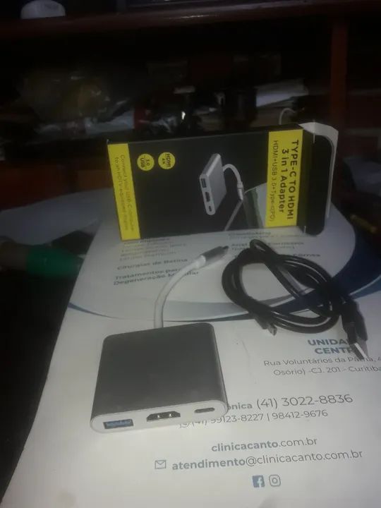 ADAPTADOR 3X1: type-c tô HDMI 3 IN 1 ADAPTER.  - Foto 5