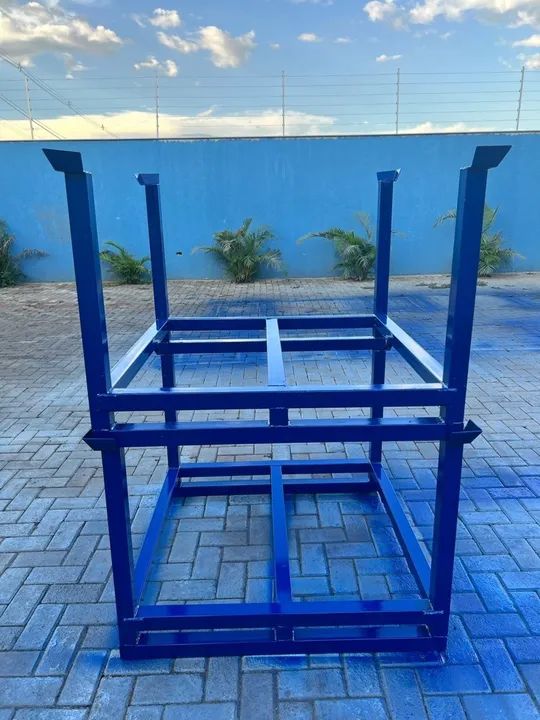 Caixa Aramada Gaiola Container Rack  - Foto 4