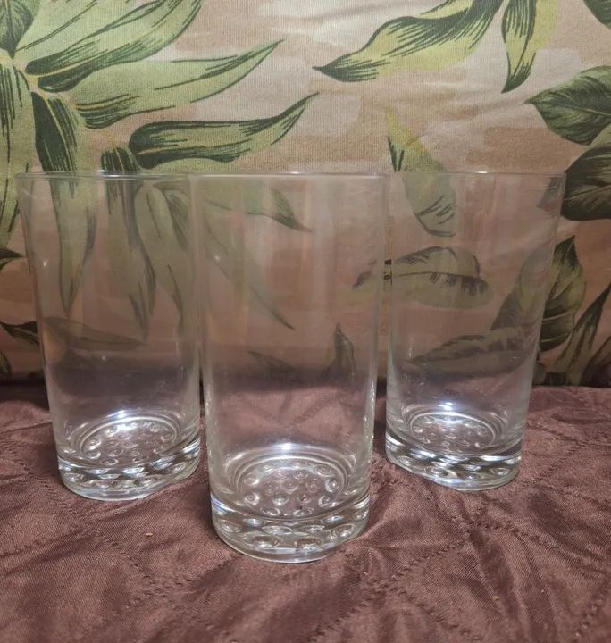3 copos antigos de cristal  - Foto 2