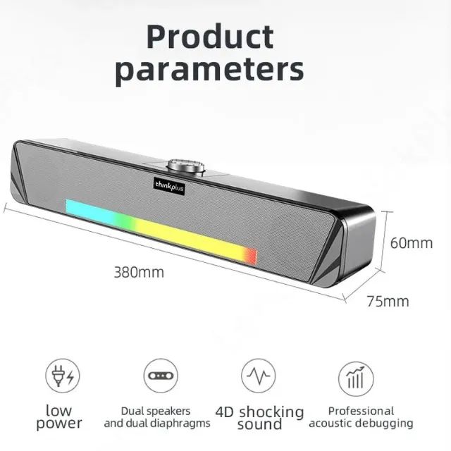 Soundbar Lenovo TS33 TVs e Desktop - Foto 5
