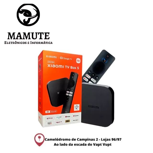  Mi Box S Xiaomi 2ª Geração 4k Com Google Tv