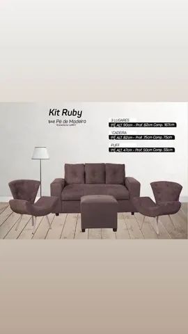 kit sofá ruby