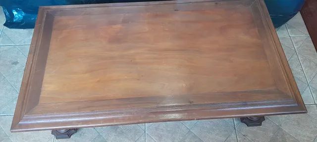 MESA DE CENTRO ANTIGA EM MADEIRA NOBRE - Foto 4