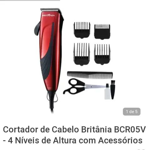 cortador de cabelo Britânia com acessórios 110v