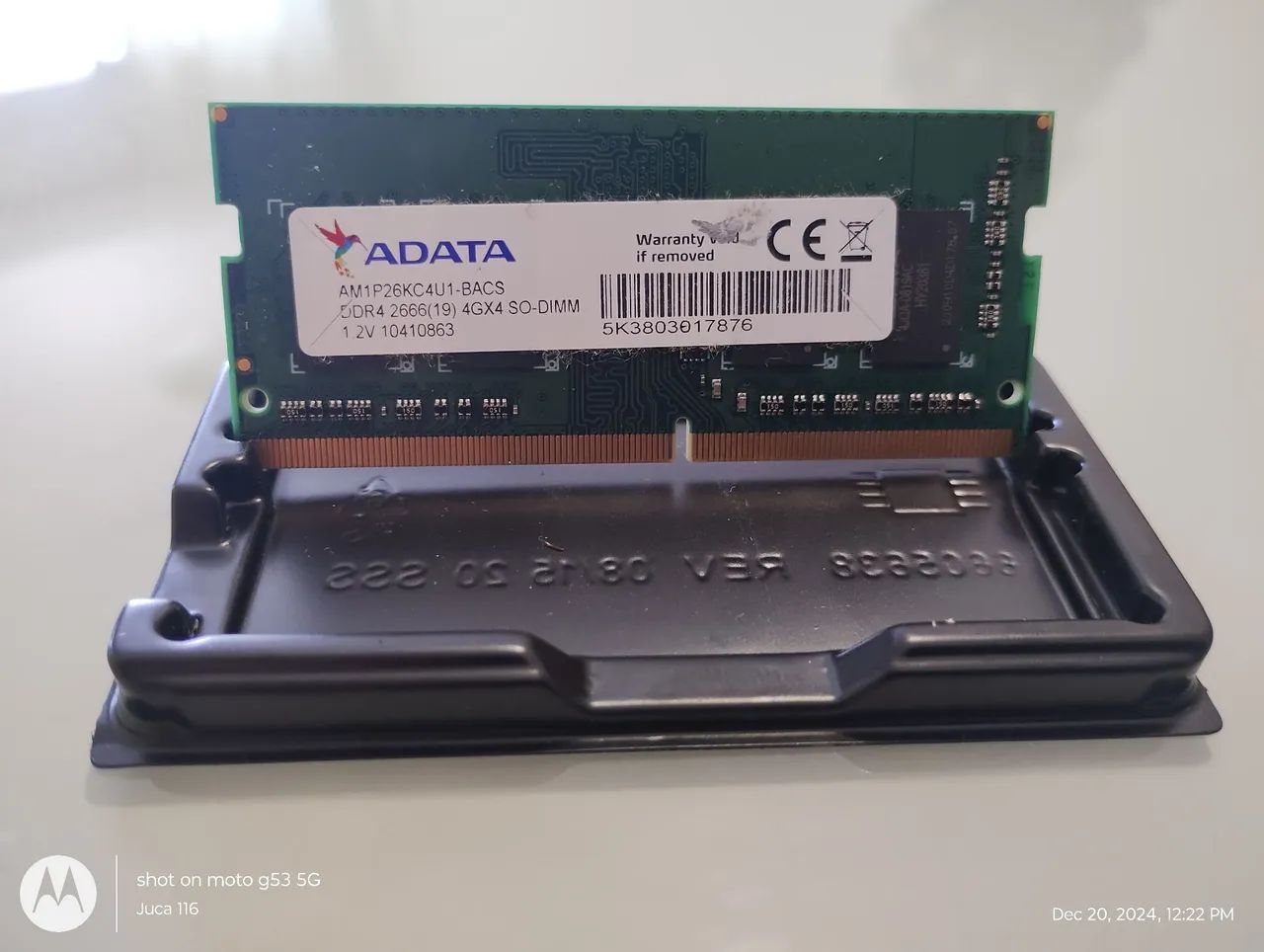 Memória RAM ADATA 4GB DDR4 2666MHz SO-DIMM