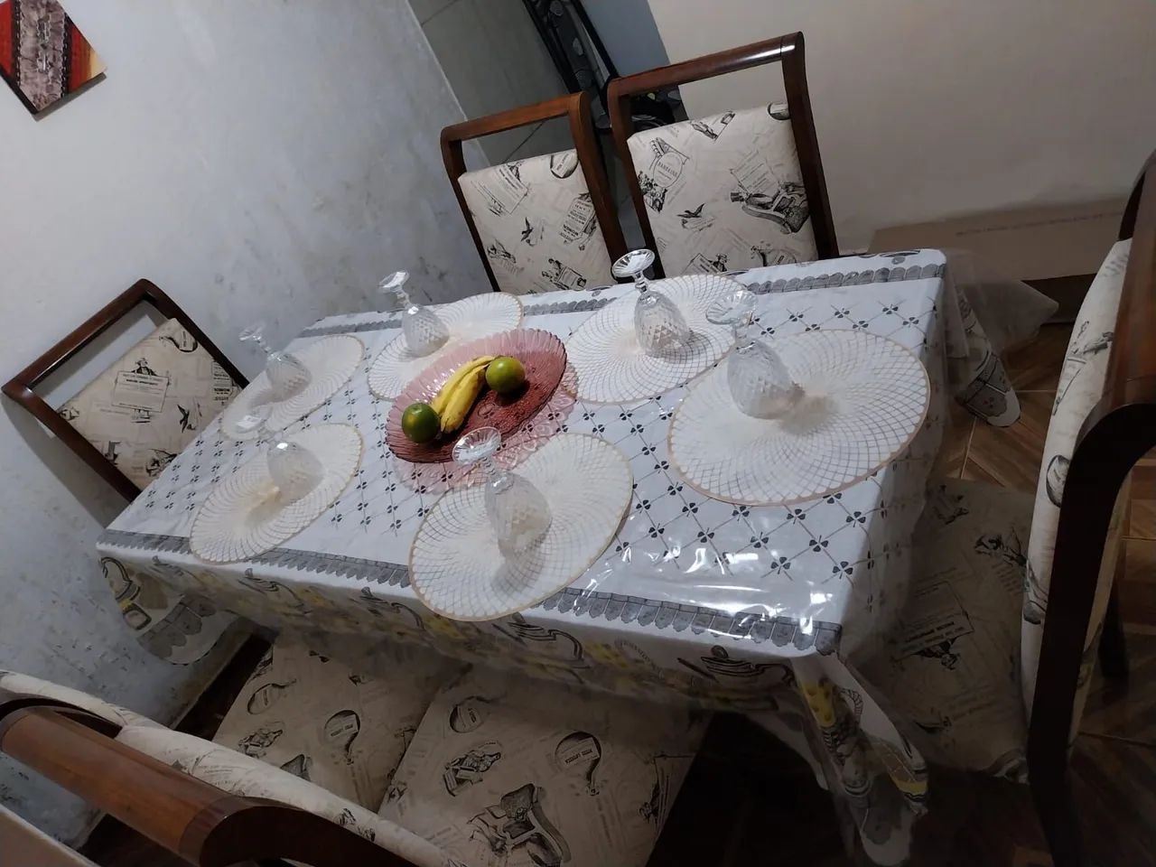 Mesa de Jantar em Madeira - 6 Cadeiras64596060068482121