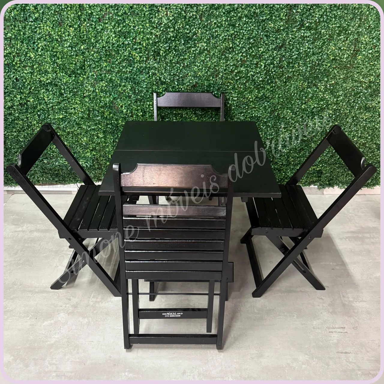 Conjunto mesa bar e restaurante com 4 cadeiras  - Foto 2