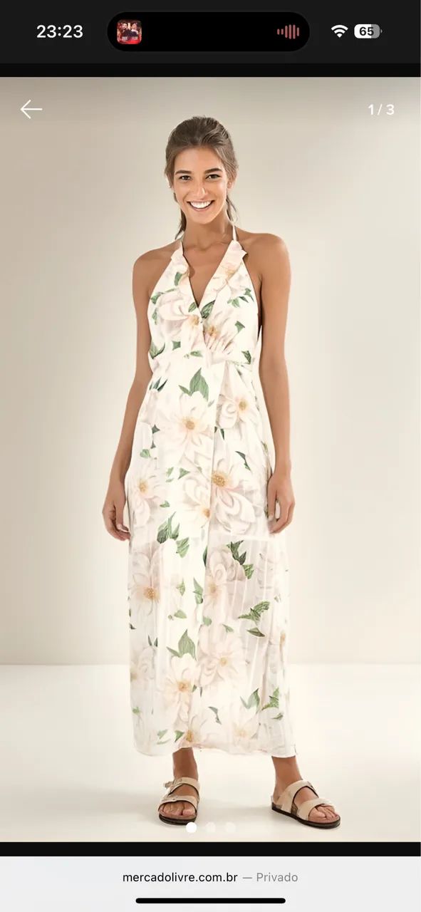 Vestido farm (G) veste M também  - Foto 3