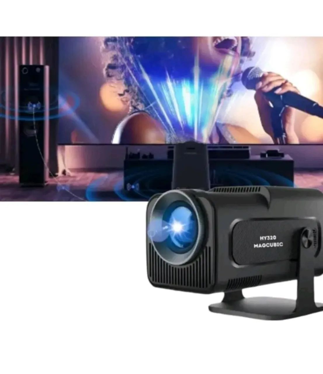 Projetor de Imagem 4K Android 11 SmarTV Wi-Fi 6 Correção Automática da Tela - Foto 3