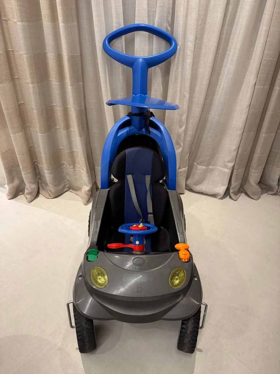 Carrinho de empurrar criança Smart Baby Confort azul Bandeirante