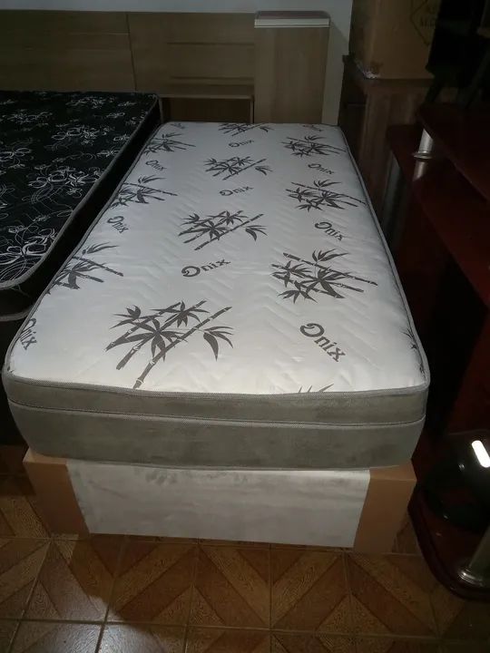 Cama Box Solteiro Imperdivel - Base + Colchão em Molas Ensacadas - Foto 3