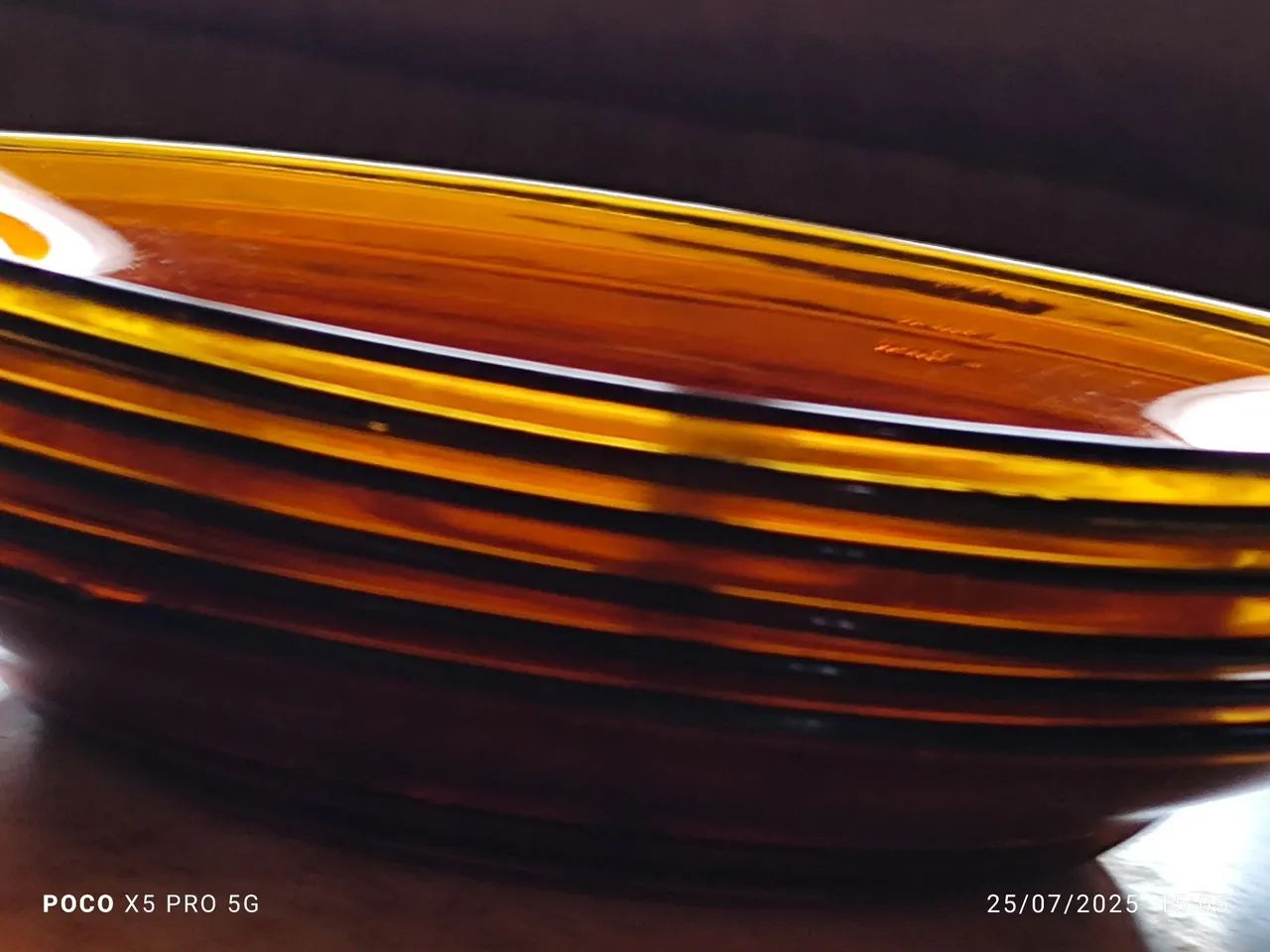 6 Pratos fundos de Vidro Âmbar - Elegância na sua Mesa - Foto 4