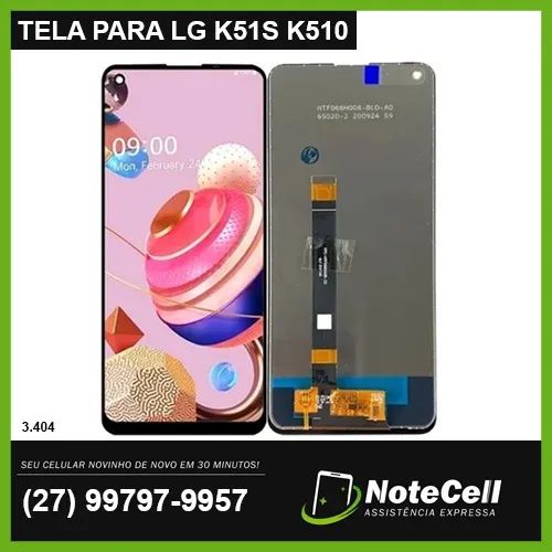 Tela Display Para Lg K51S Original Lmk510 Bmw Preto- Instalação Expressa Em 30 Minutos!