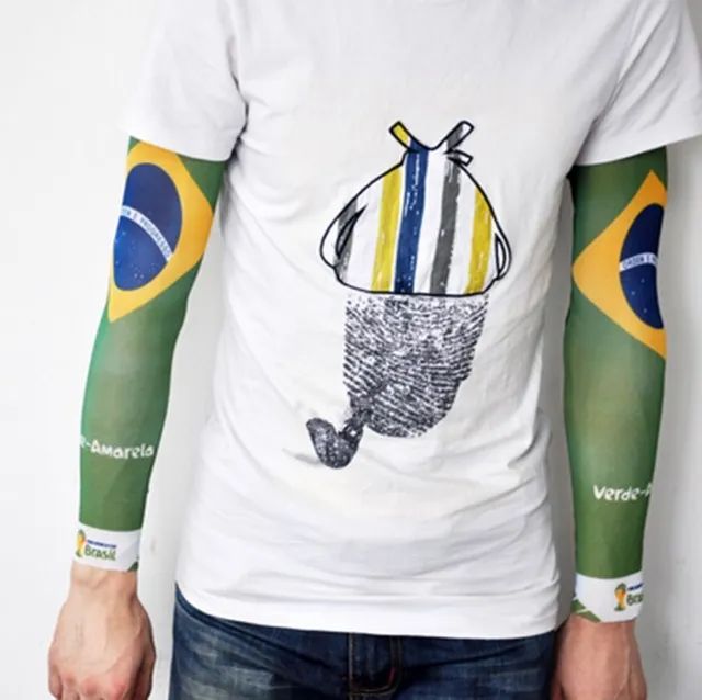 Par Manguito Protetor Braço Ciclista Motoboy - Copa do mundo EUA, México e Canadá 2026 - Foto 2
