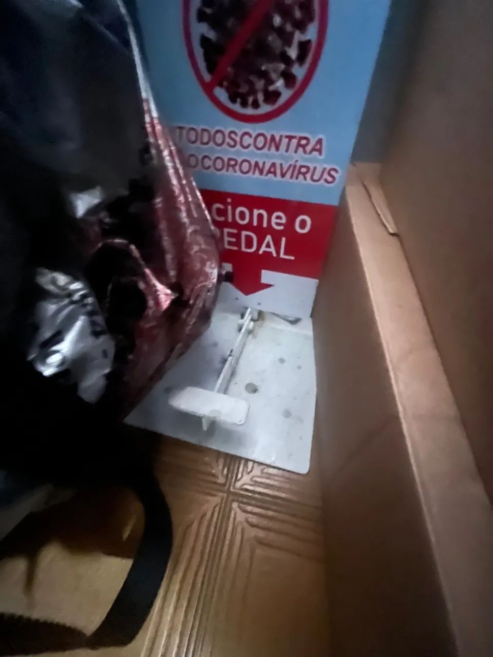 Pedal de Alcool em Gel