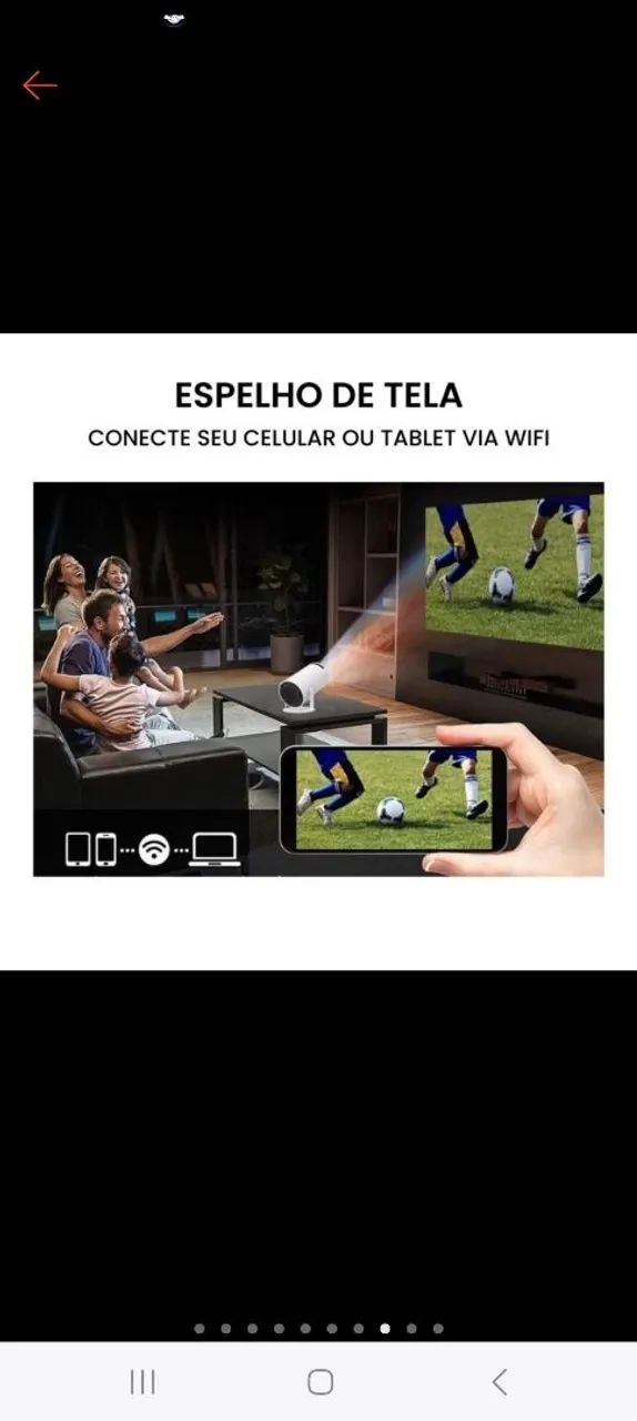 Projetor 4K para Celular HY300 - Tela Grande, Auto Foco - Foto 4