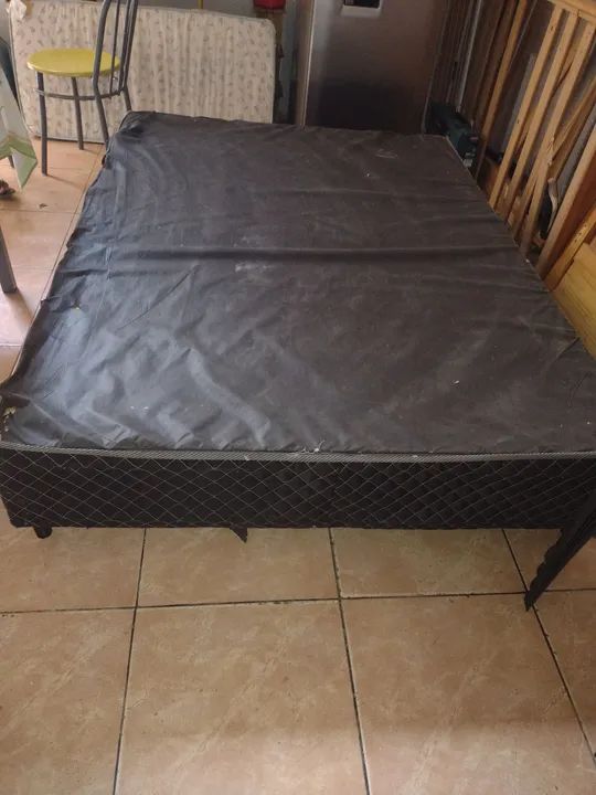 Base de Cama Box Casal - Estrutura de Madeira - Foto 2