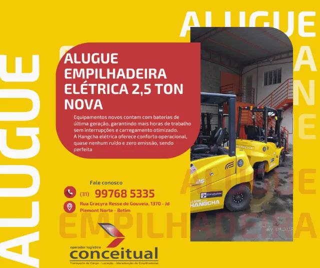 Empilhadeira Elétrica Nova 2,5T - Reduza Custos e Ganhe Produtividade 1