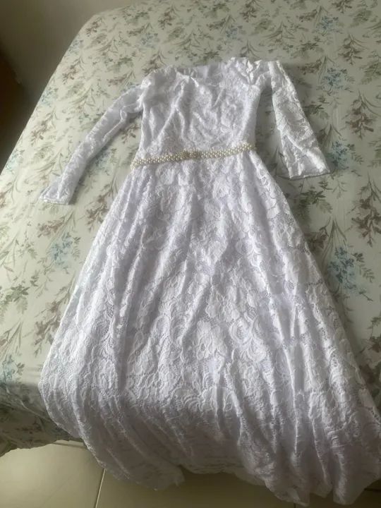 Vestido longo de manga longa - Foto 4